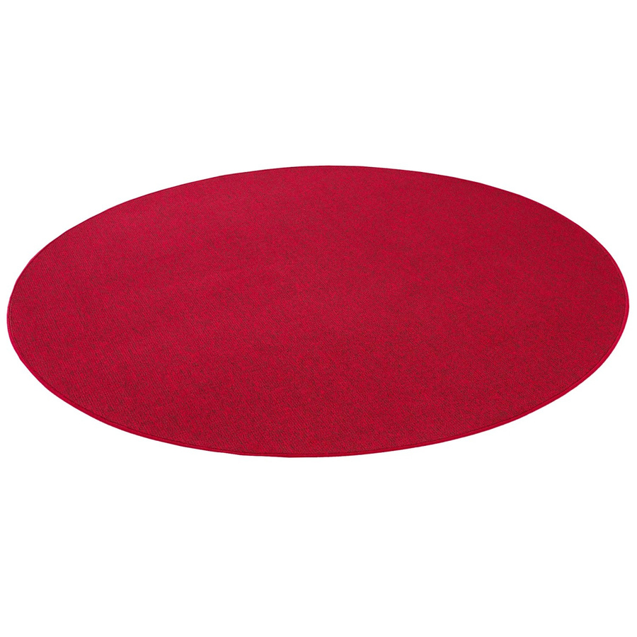 Snapstyle Feinschlingen Velour Teppich Strong Rot Rund Durchmesser: 160 cm - Bild 2