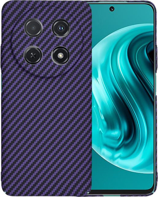 Techsuit Carbonite FiberShell Schutzhülle für Huawei nova 13i und nova 12i in Lila - Bild 1