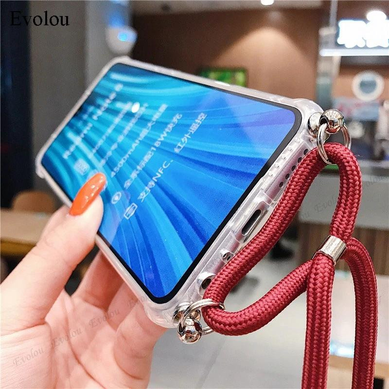 Motorola Crossbody Lanyard Hülle für Moto Edge 60 Fusion 60S 60 Pro Transparent Stoßfest Weiche Silikon Rückabdeckung für Moto Edge 0 Neo und Moto Edge 50 Neo - Bild 3