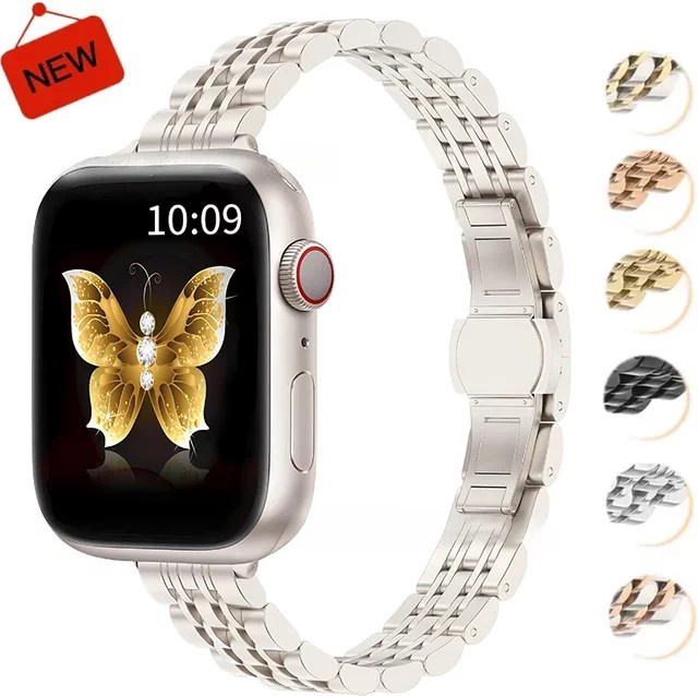 OAKCHARM Uhrenarmband Edelstahl, Silber, Damen - Bild 1