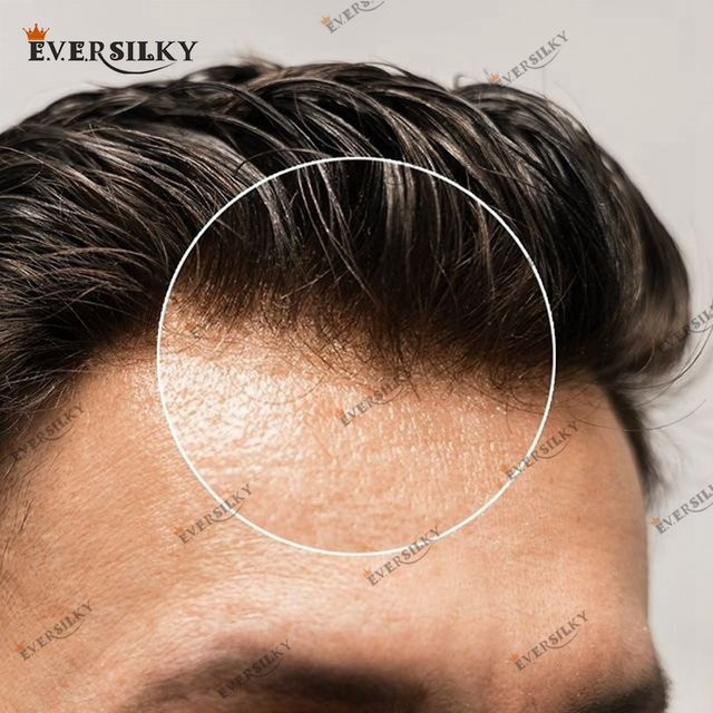 Eversilky Herren-Toupet, blond, V-Schlaufe, PU-Basis - Bild 1