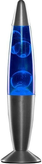 MODEZVOUS Lavalampe Magmalampe Tischlampe in Blau mit Ersatzbirne, Höhe: 34 cm - Bild 1