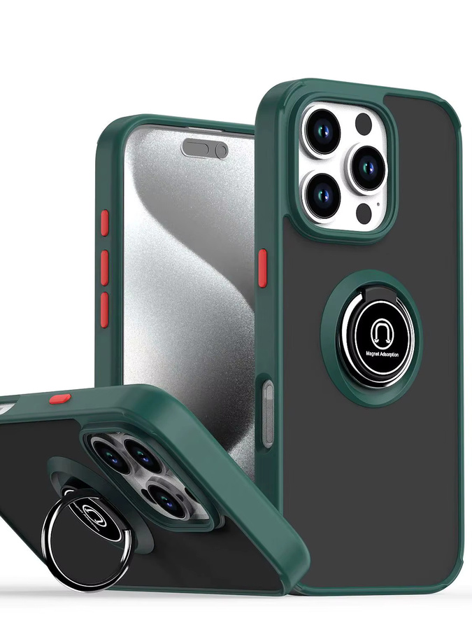 Stoßfeste magnetische iPhone Hülle in Cyan mit matter und klarer Abdeckung für iPhone 17, 16 Pro Max und Air 16 Plus - Bild 5