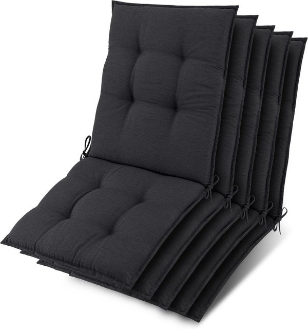 Beautissu 5er Set Sun-NL Auflagen für Niederlehner Liegen in Anthrazit B/T/H: 105 x 50 x 8 cm - Bild 1