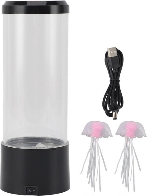 CosyHome LED Aquariumlampe mit Farbwechsel, USB-betrieben, Dekorative Nachtlicht Lampe in Weiß - Bild 1