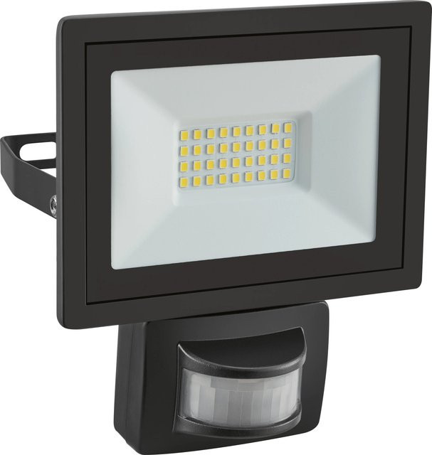 LED Außenstrahler FLS 14W mit Bewegungssensor aus Aluminium in Schwarz - Bild 1