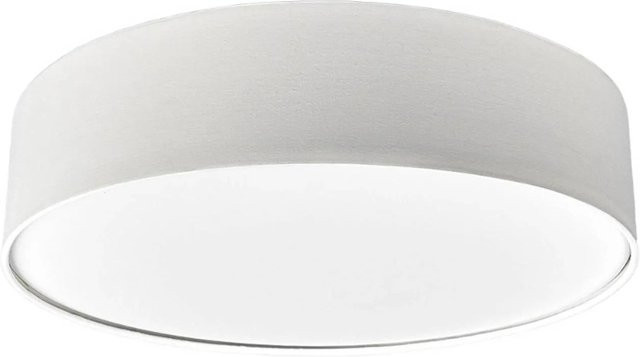 Lindby Deckenlampe Sebatin Modern Weiß aus Textil 3-flammig E27 Schlafzimmerleuchte - Bild 1