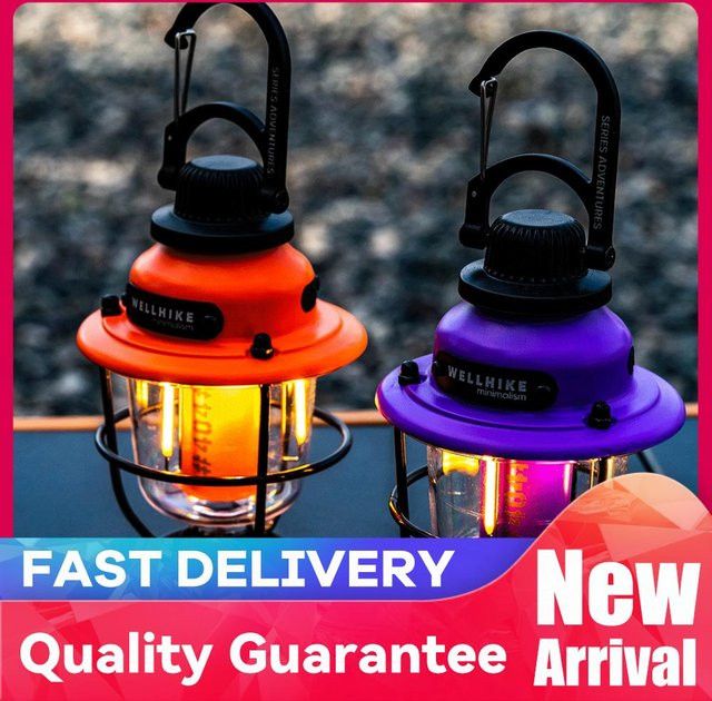 APWIKOGER LED Campinglampe mit Haken als multifunktionale Outdoor-Beleuchtung und Tannenzapfen-Leuchte für Zelt und Vordach - Bild 1