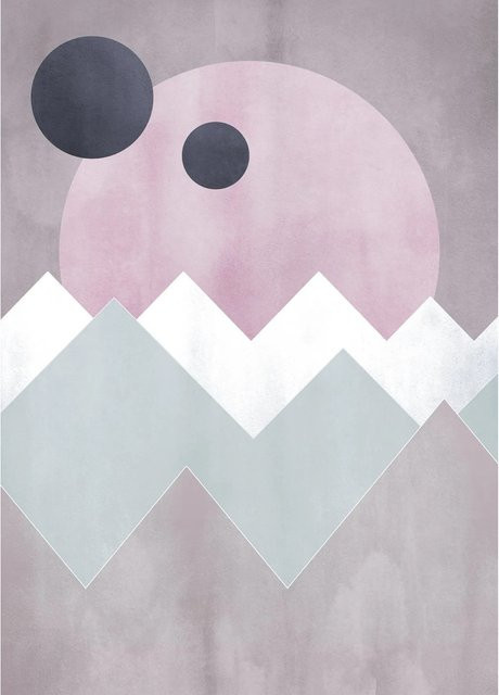 Komar Wandbild Sunrise Gentle, Paper Poster, Multicolor, Breite: 50 cm, Höhe: 70 cm - Bild 1