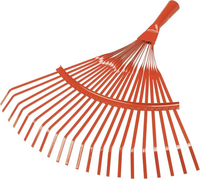 Fächerbesen mit Metallzinken, Breite: 39 cm - Bild 1