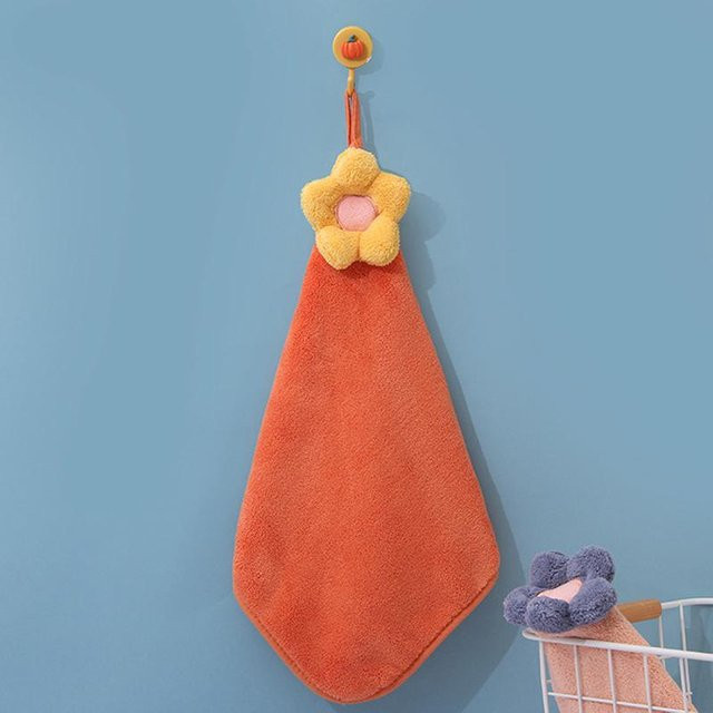 LChome Mikrofaser Handtücher aus Korallensamt, schnelltrocknend und saugfähig, Farben: Pink, Orange, Gelb - Bild 1