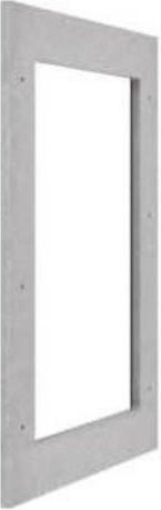 Hager Ausgleichsrahmen FZ294N zur Vergrösserung der Wandabstufung, Farbe: Grau, B/T/H: 104,5 x 57,5 x 2,2 cm - Bild 1