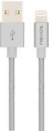 Nevox USB-A auf Lightning Adapterkabel in Silber und Grau - Bild 1