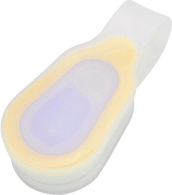 Fishine LED-Blitzlicht Lampe aus Silikongel für Nachtfahrten beim Radfahren und Laufen, Gelb und Beige - Bild 1