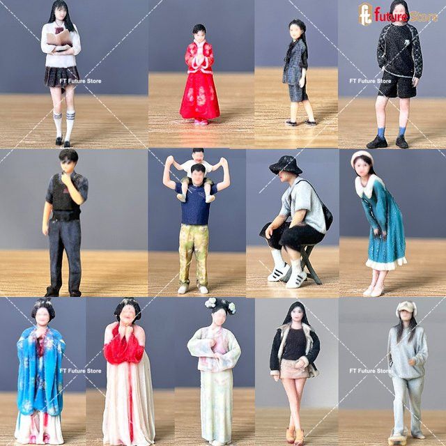 MAK Miniatur Figuren als 3D Druck Modell für kreative Sammlungen und Dekoration in Multicolor - Bild 1