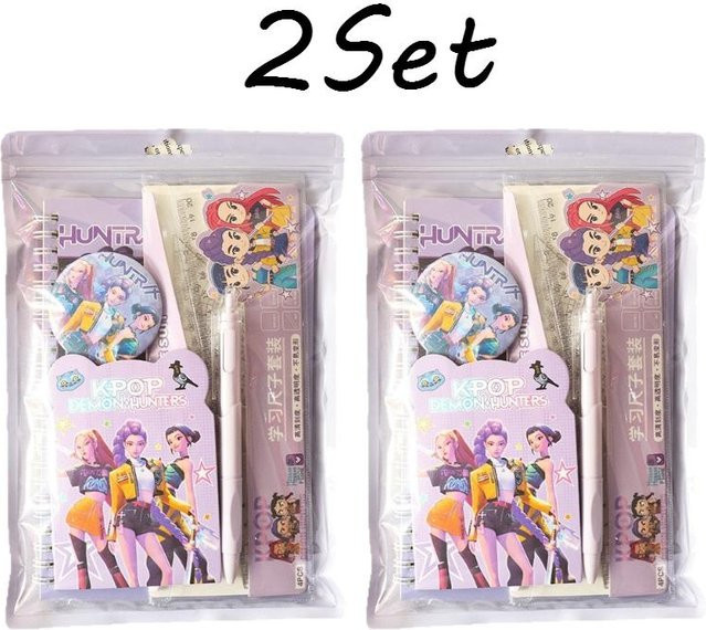 Yiran toy 1 KPOP Devil Hunter Schreibwaren Set, 5-teiliges Schulmaterialien Set in Multicolour - Bild 1