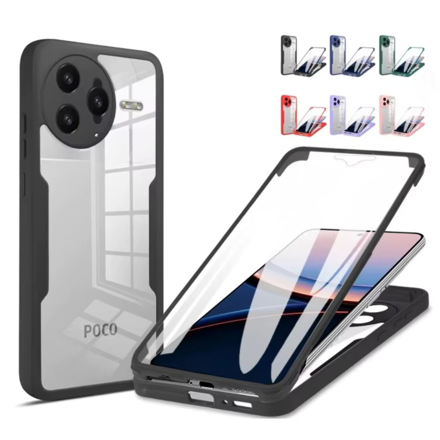 360° Vollschutz-Hülle für Xiaomi 17 15T Pro Max, Redmi K90 K80 ProMax und Poco F8 Ultra F7 M8 Pro, stoßfeste Schutzhülle in Schwarz oder Grün - Bild 5
