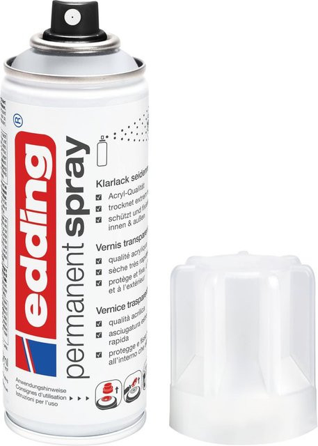 Edding 5200 Permanentspray Klarlack seidenmatt transparent 200 ml - Bild 1