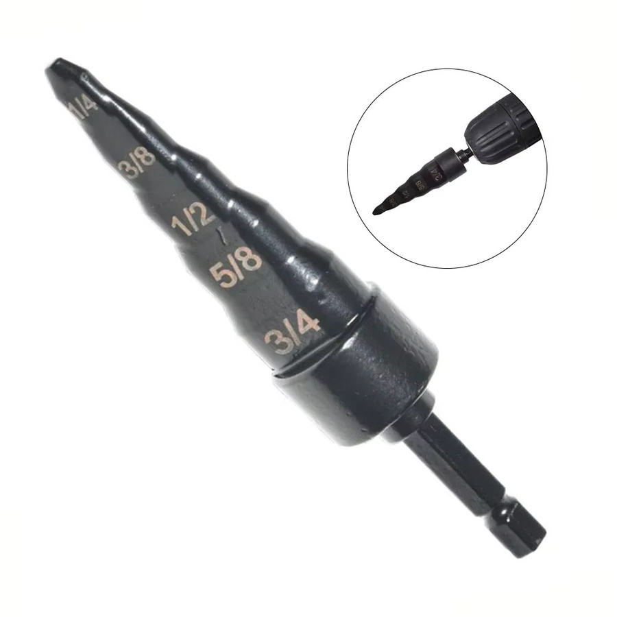 DAZZLEEX 5-in-1 Kupferrohr-Expander Set aus Kohlenstoffstahl in Schwarz für Klimaanlagen und weiche Kupferrohre - Bild 2