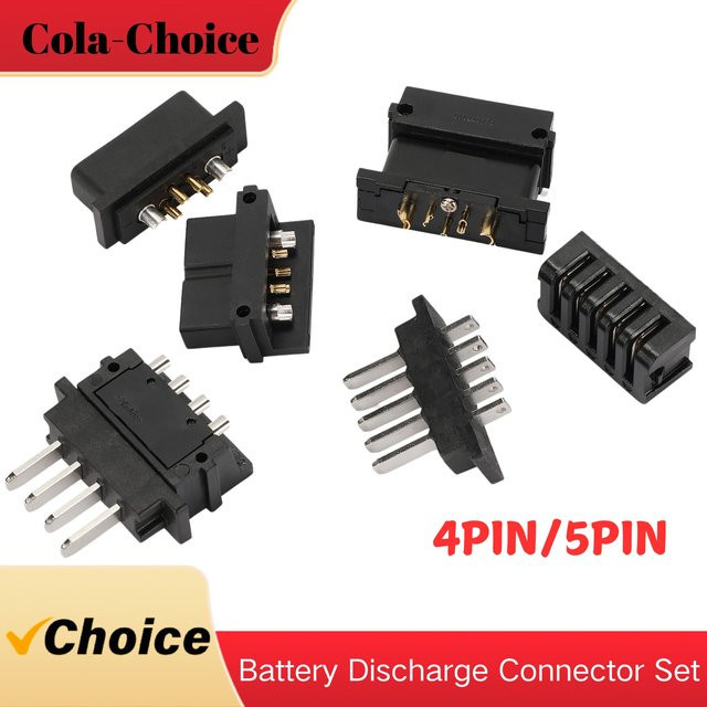 Hailong Power Discharge Connector Netzstecker für E-Bike Teile in Schwarz (4-Pins oder 5-Pins, männlich oder weiblich) - Bild 1