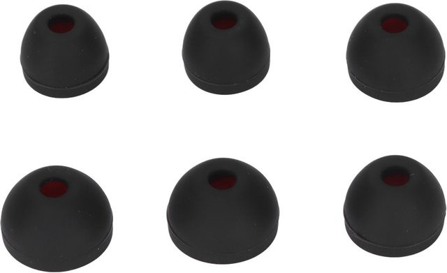KONNWEI Ersatz-Ohrstöpsel aus weichem Silikon für In-Ear-Kopfhörer, 6 Stück in 3 Größen, Schwarz und Rot - Bild 1