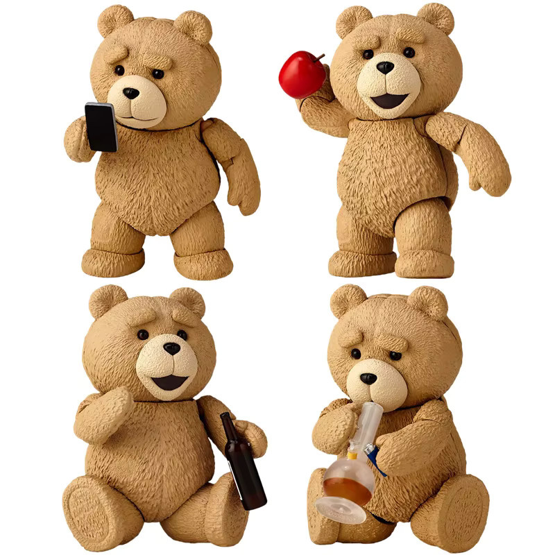 AMAZING YAMAGUCHI Ted 2, Actionfigur, Teddybär, Kunststoff - Bild 2