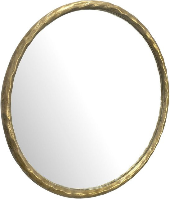 Wohnling Wandspiegel rund aus Metall in Gold mit Vintage-Eleganz, Durchmesser: 60 cm - Bild 1