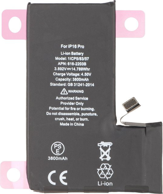 Apple iPhone 16 Pro Akku in Schwarz - Bild 1