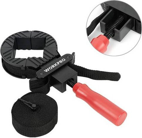 WorkPro WP232044 Bandspanner Schwarz, Länge: 29,4 cm - Bild 1