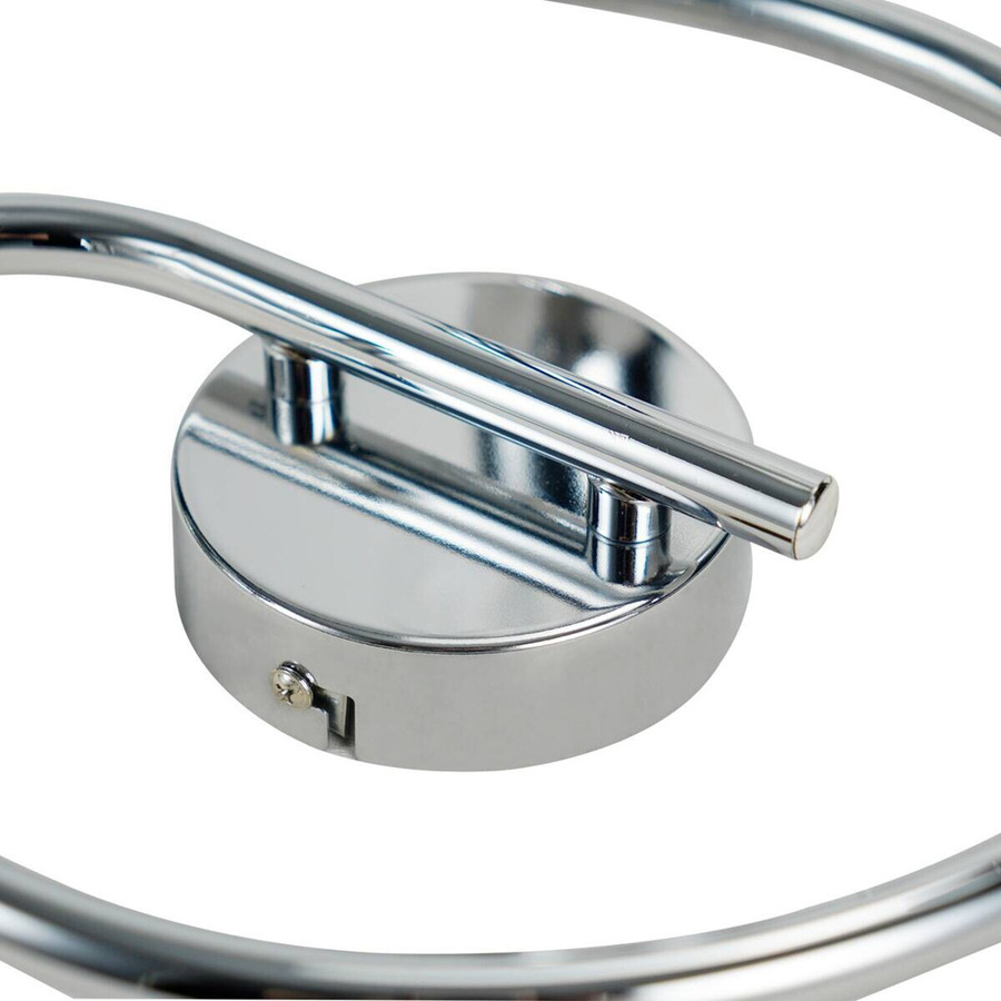 POCOline Spotspirale Aurelius 3-flgige Deckenleuchte aus Metall in Chrom, Höhe: 21 cm, Tiefe: 26 cm, E14 Fassung - Bild 3