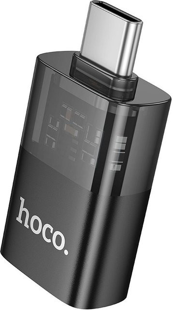 HOCO UA36B OTG Adapter USB-C auf USB-A in Schwarz - Bild 1
