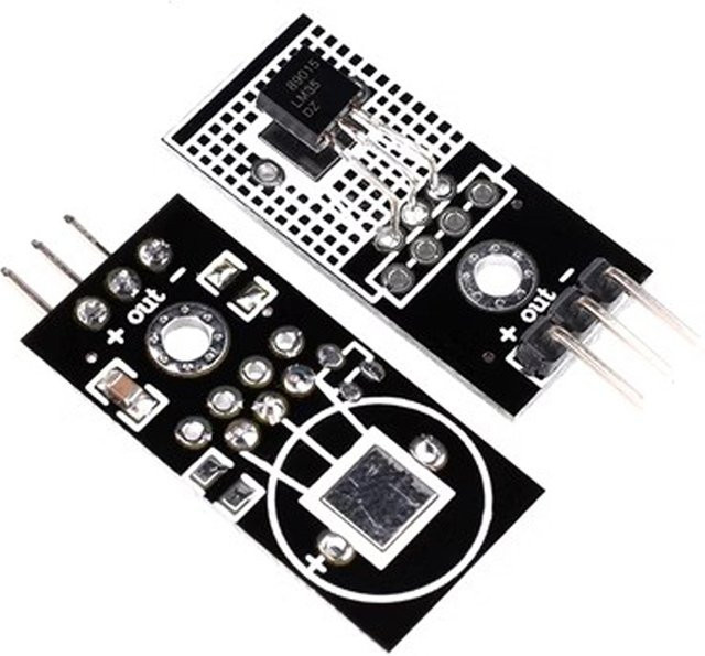 Si Tai&SH LM35D LM35DZ Digitaler Temperatursensor Linearmodul für Smart Car in Schwarz und Beige - Bild 1