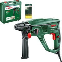 Bosch Bohrhammer PBH 2100 RE mit 550 W und 4-teiligem Zubehörset in Grün-Schwarz im Koffer - Bild 1