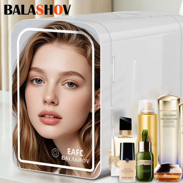 BALASHOV Mini-Kühlschrank für Camping und Kosmetik in Weiß - Bild 1