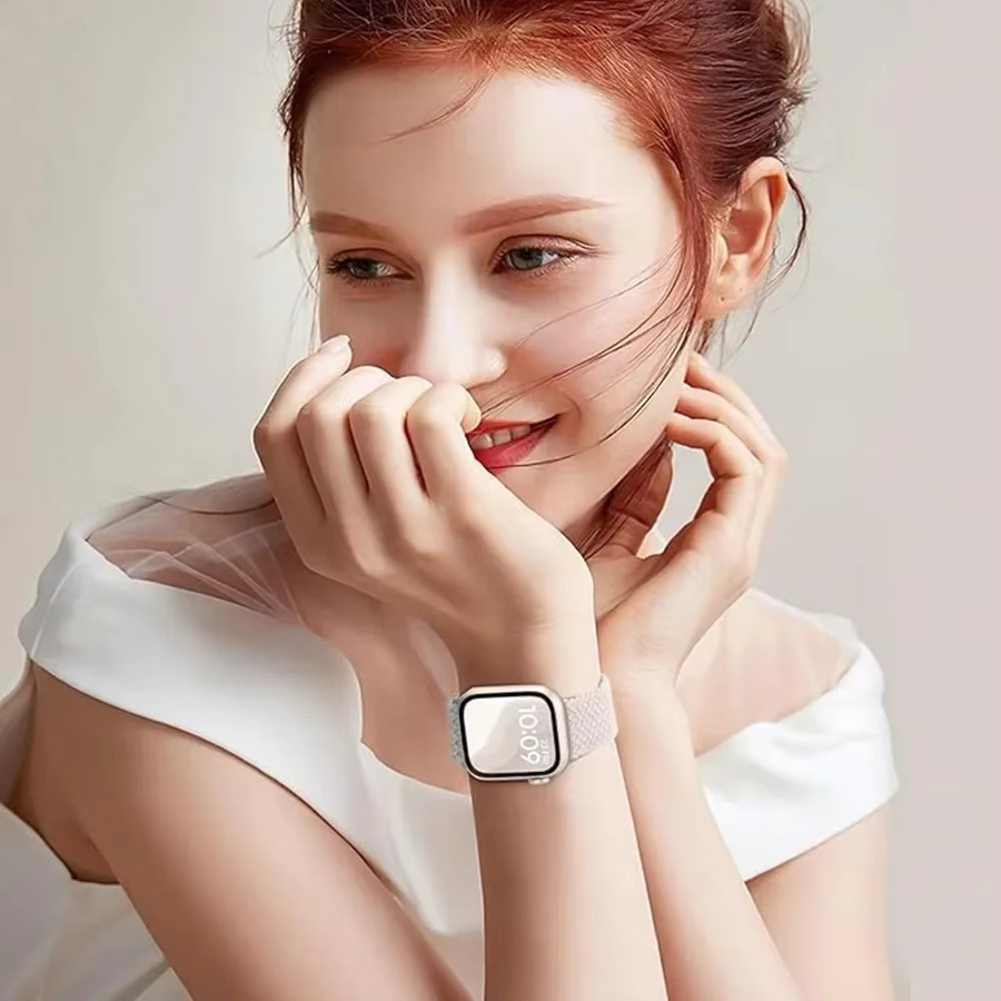 RWBANDS Uhrenarmband, Nylon-Geflochten, Weiß, Unisex - Bild 2