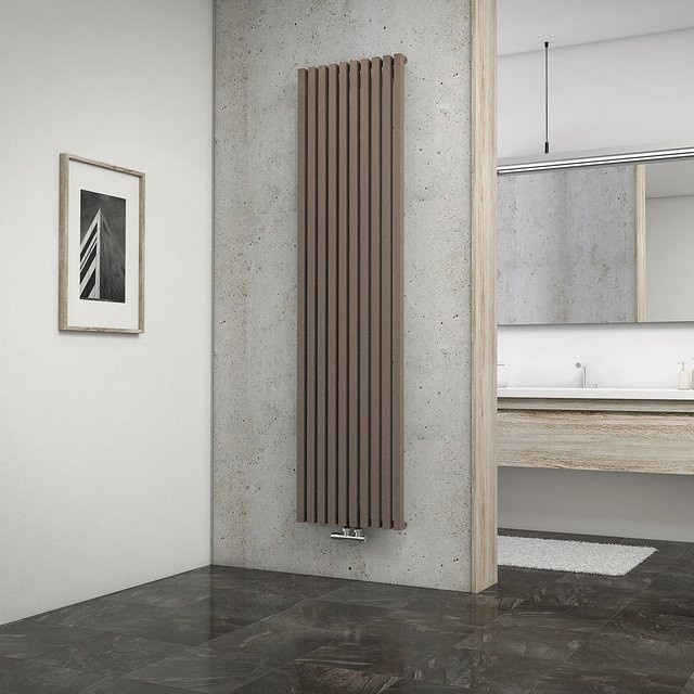 Schulte Design-Heizkörper Lyon in Braun, H: 180 cm, B: 46,2 cm - Bild 1