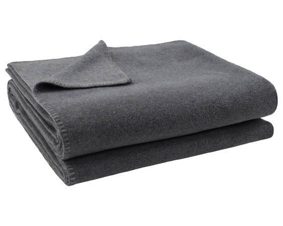 Zoeppritz Soft-Fleece Wohndecke Grau, B/B: 220 x 240 cm, Flauschig und OEKO-TEX Standard 100 zertifiziert