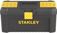 Stanley Essential 16 Werkzeugbox aus Kunststoff mit Organizern in Schwarz - Bild 1