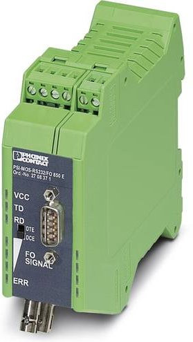 Phoenix Contact LWL-Umsetzer PSI-MOS-RS232/FO 850 E LWL-Konverter in Grün - Bild 1