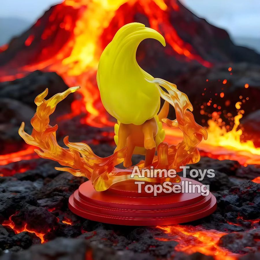 Bandai Pokémon Flareon Actionfigur aus PVC in Orange, 9 cm Sammlermodell - Bild 3