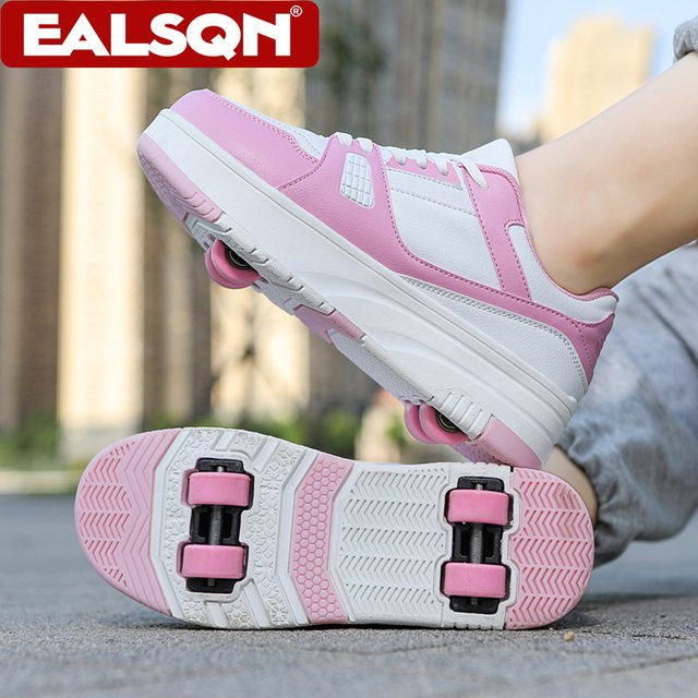 Rollschuhschuhe Kinder Snickers mit Rädern, Outdoor Sportschuhe - Bild 1