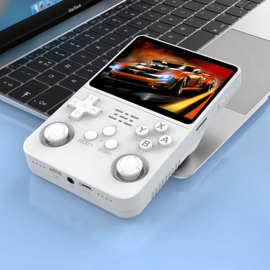 BOYHOM R36S Handheld Gamecontroller mit 3,5 Zoll HD-Bildschirm und wiederaufladbarem Akku in Orange oder Weiß - Bild 3