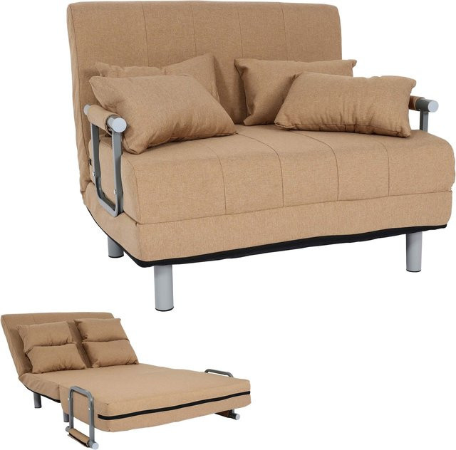 MCW Schlafsessel K29 als Klappsessel und Schlafsofa in Beige mit Stoffbezug, Liegefläche B: 186 cm, T: 97 cm - Bild 1