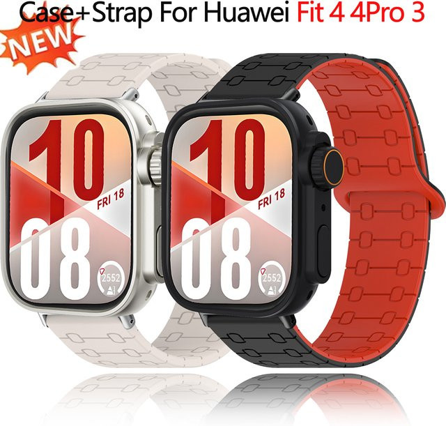 FancyWrist Uhrenarmband und Schutzhülle, Silikon, Huawei Watch Fit 4 4pro 3 - Bild 1