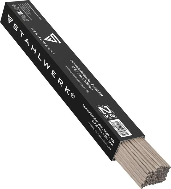STAHLWERK Stabelektroden AWS E6013RR Rutil, Durchmesser: 2 mm, Länge: 300 mm, 2 kg - Bild 1