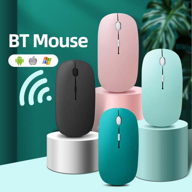 Congdi Kabellose Bluetooth-Maus in Lila für Laptop, Tablet und PC mit Silent-Funktion für Gaming und Arbeit - Bild 1
