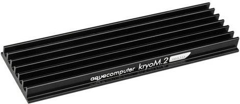 Aqua Computer kryoM.2 passiver M.2 SSD-Kühler in Schwarz - Bild 1