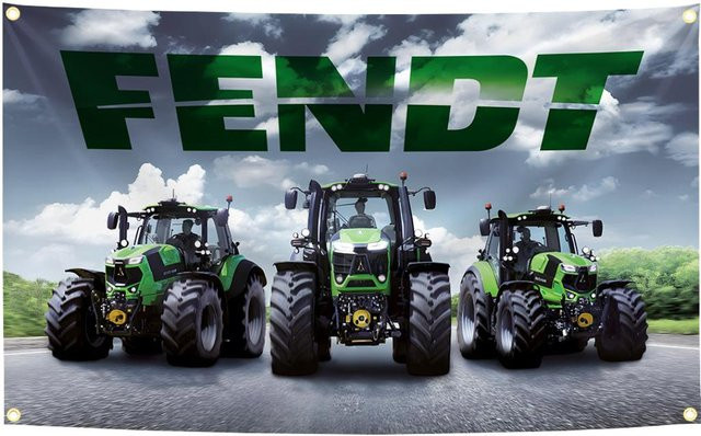 Wandteppich Deutsche Landmaschinen Fendt Flagge aus Polyester mit Digitaldruck, Breite: 90 cm, Höhe: 150 cm - Bild 1