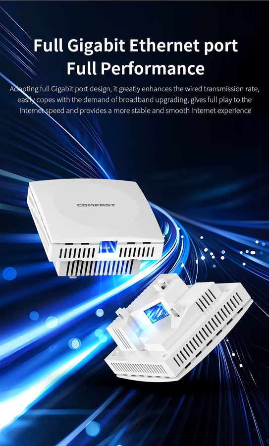COMFAST AX1500 WiFi 6 Mesh Router Dual-Band Gigabit Wireless Router in Weiß - Bild 3