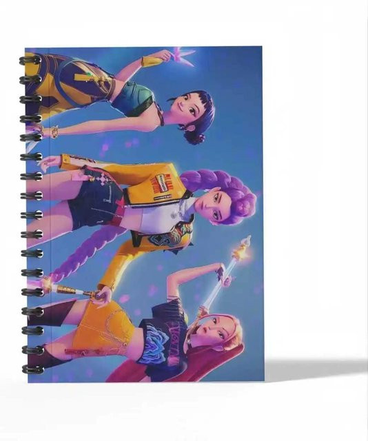 Discover Intime Anime KPOP Dämonenjäger Notizbuch A6 Spiralblock Softcover in Mehrfarbig - Bild 1